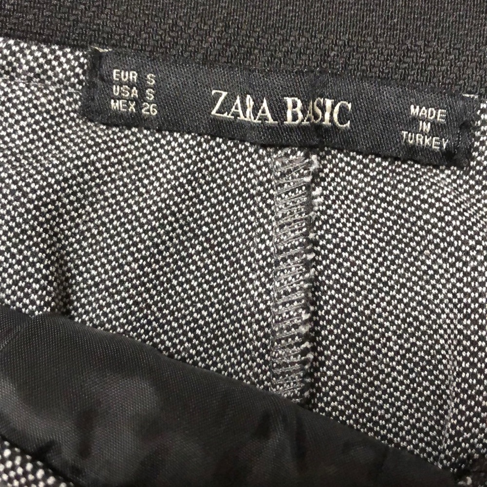 Zara Basic Checked Striped Pants Sz S - image 5